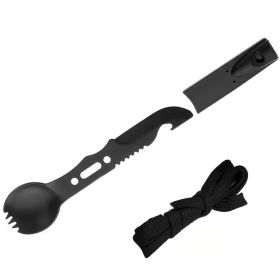 Camping Tableware Outdoor Stainless Steel Knife Fork Spoon Portable Multi-function Picnic Cutlery Outdoor Camping Equipment